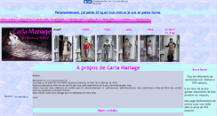 Desktop Screenshot of carlamariage.be